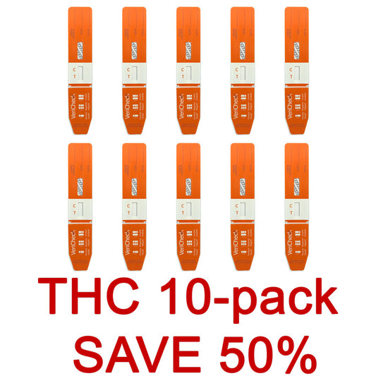 VeriCheck Urine Drug Test - THC Marijuana 10-pack
