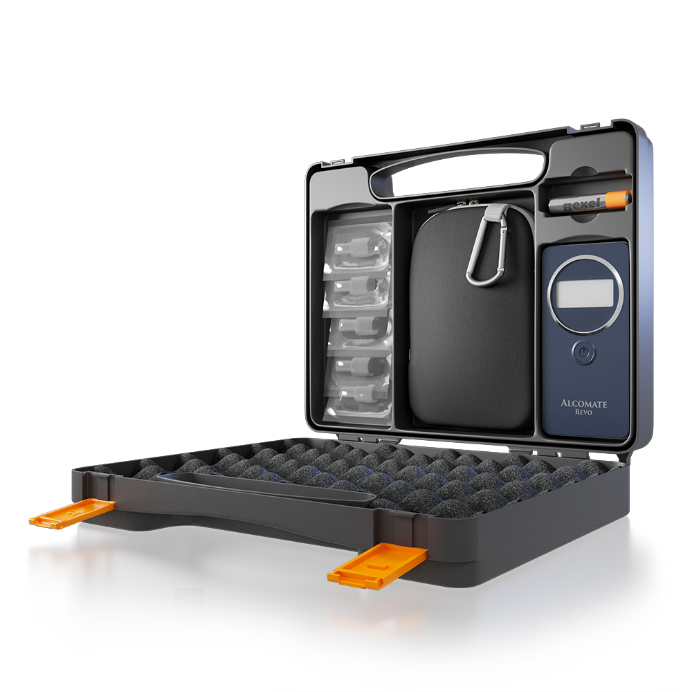 AlcoMate REVO kit with carrying case