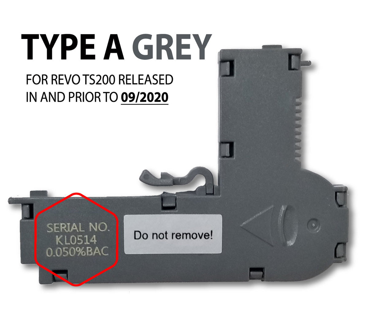 REVO Type A replacement sensor identification — sold separately