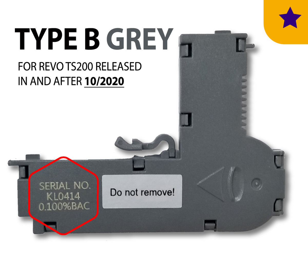 REVO Type B grey replacement sensor identification — sold separately