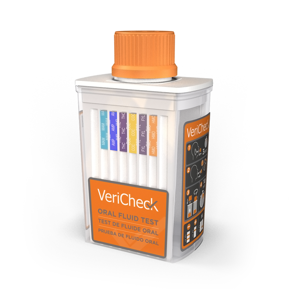 VeriCheck oral fluid screening device — representative manufacturer image
